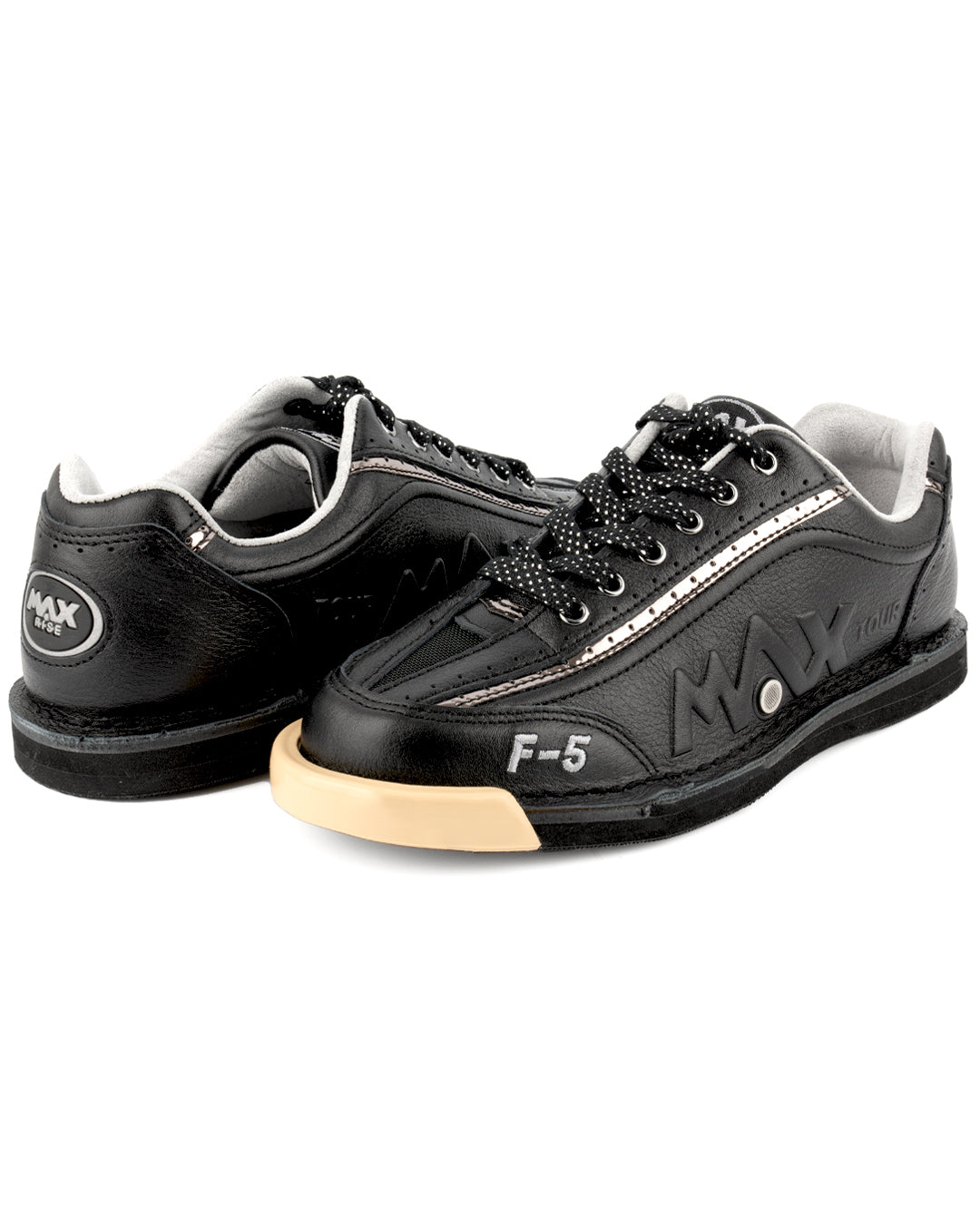 maxwelter f-5 bowling shoes black leather both