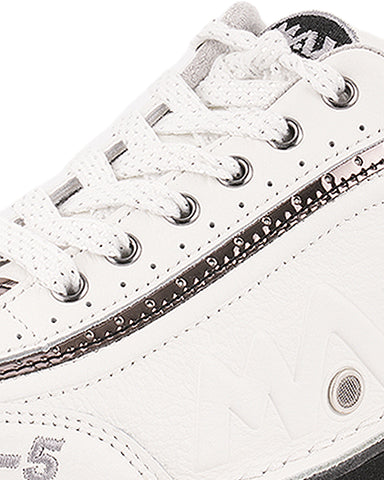 maxwelter f-5 tour bowling shoes white leather detail