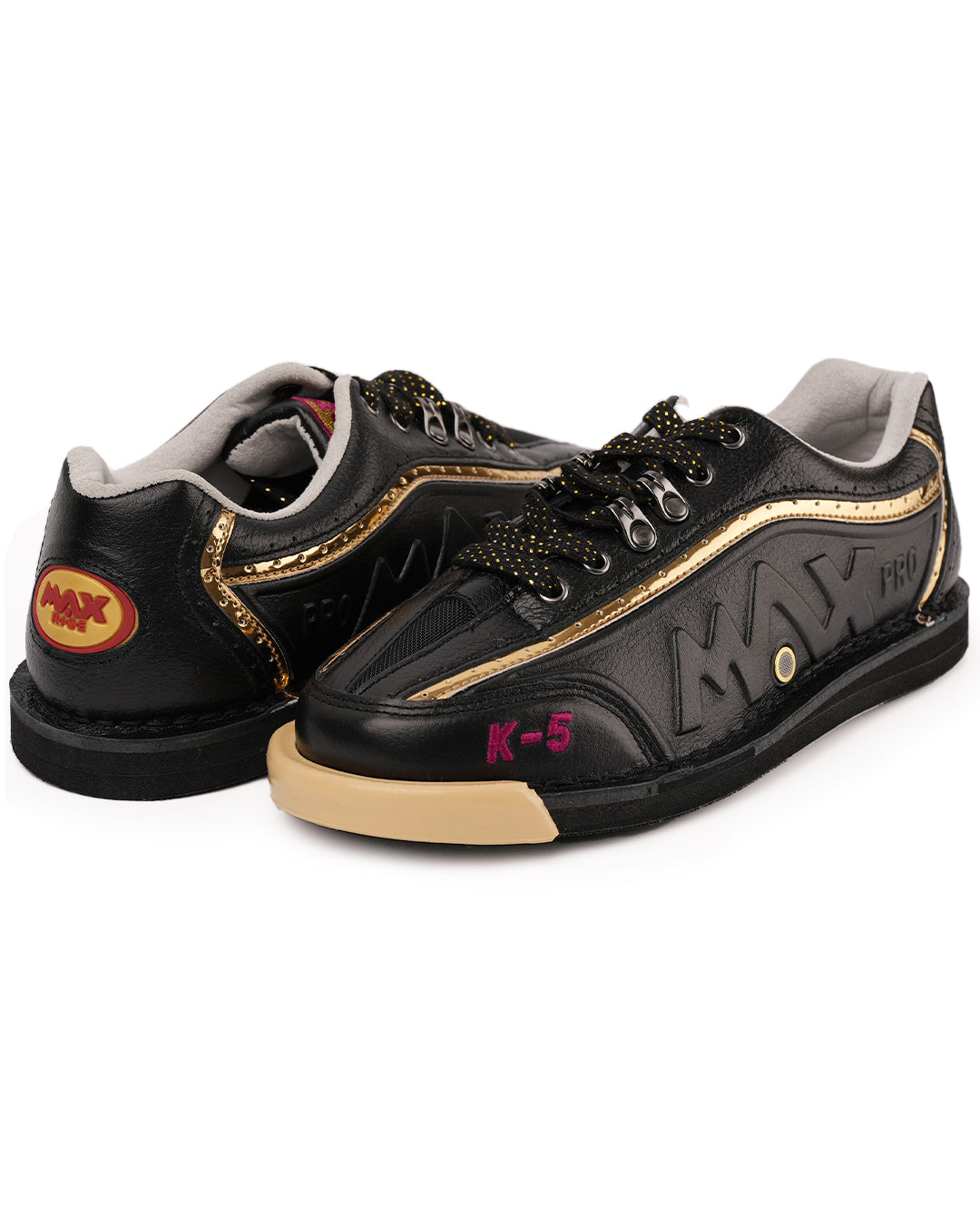 maxwelter k-5 k5 bowling shoes kangaroo leather black premium both