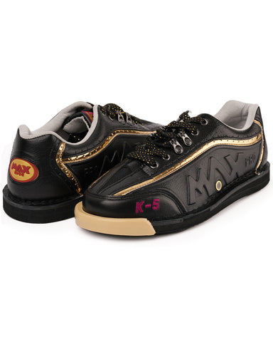 MAXWELTER K-5 Pro Black Leather Bowling Shoes
