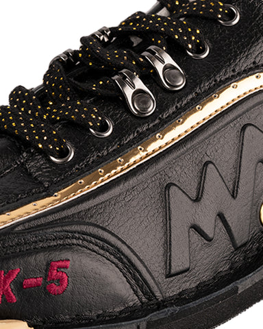 maxwelter k-5 k5 bowling shoes kangaroo leather black premium detail