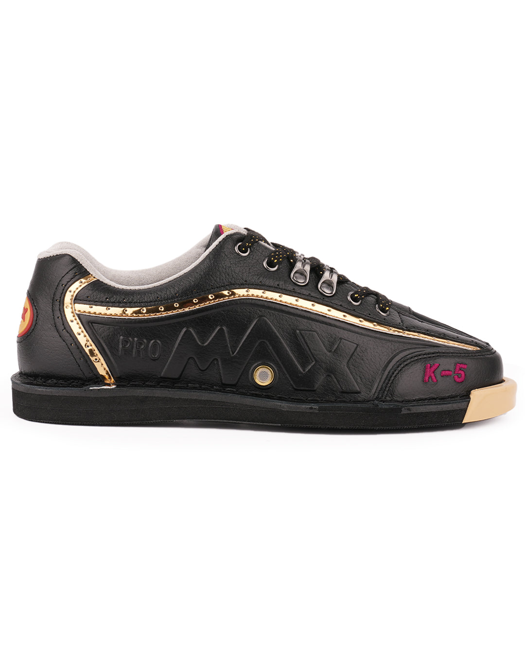 maxwelter k-5 k5 bowling shoes kangaroo leather black premium side