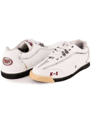 K-5 Pro White Bowling Shoes