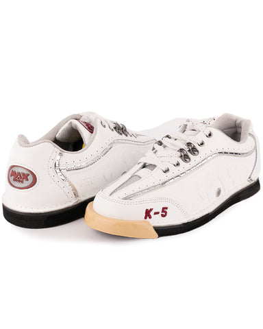 MAXWELTER K-5 Pro White Bowling Shoes