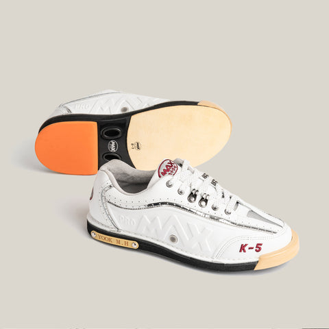 K-5 Pro White Bowling Shoes